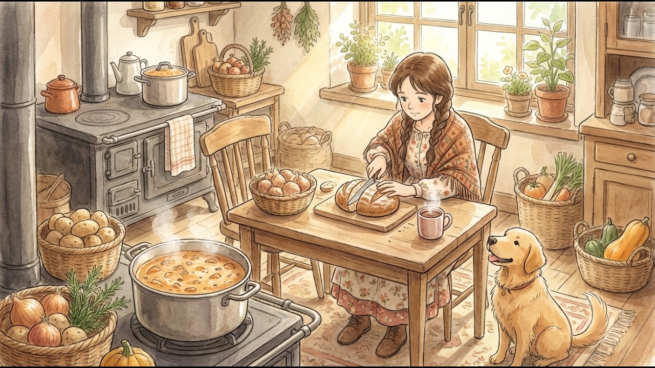 Cozy Traditional Cooking | Ghibli Style Slow Living | Ghibli Style Cooking