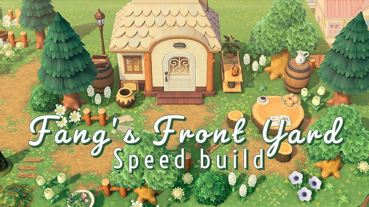 Fang's Front Yard Speed Build - Animal Crossing New Horizons