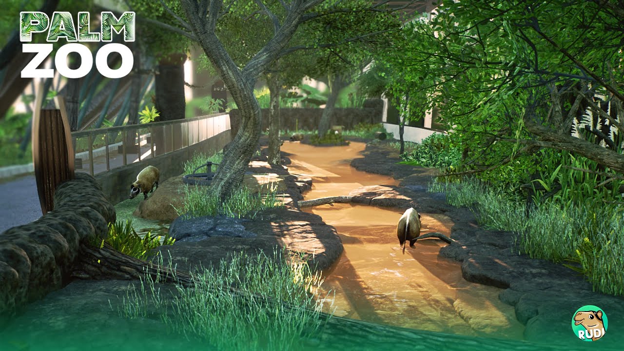 LUSH RIVER HOG EXHIBIT | THE PALM: ZOO 04 - A Tropical House Planet Zoo