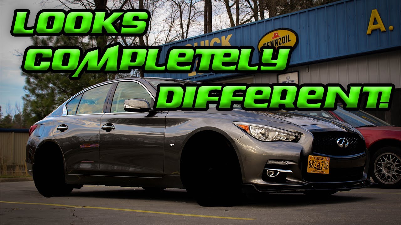 The Infiniti Q50 Gets NEW WHEELS and LOWERING SPRINGS! First VLOG