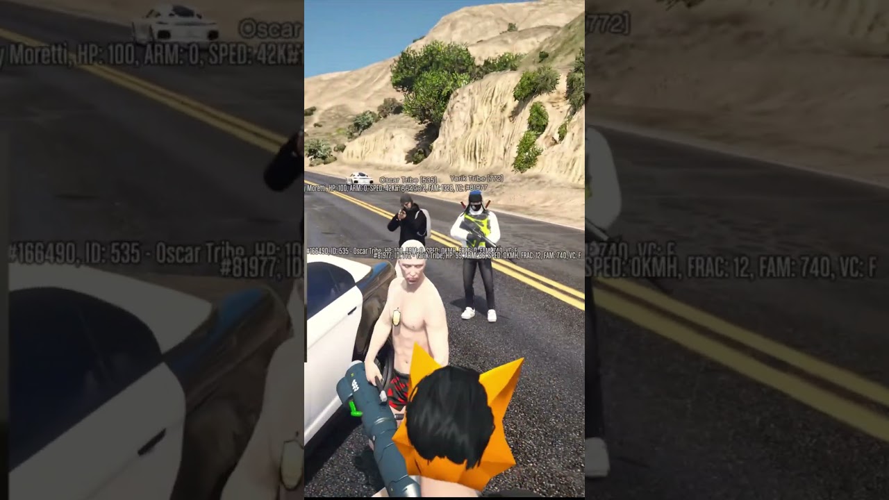 АДМИН НАПАЛ НА ИГРОКОВ #shorts #gta5rp