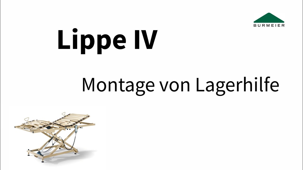 Montageanleitung | Lippe IV Betteinsatz | Burmeier