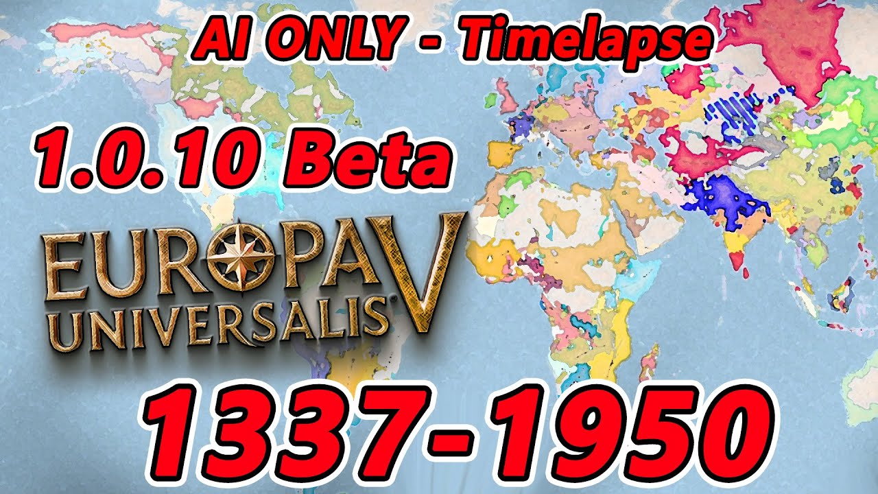 Europa Univesalis 5 - AI Timelapse (1337 - 1950) - Patch 1.0.10 BETA
