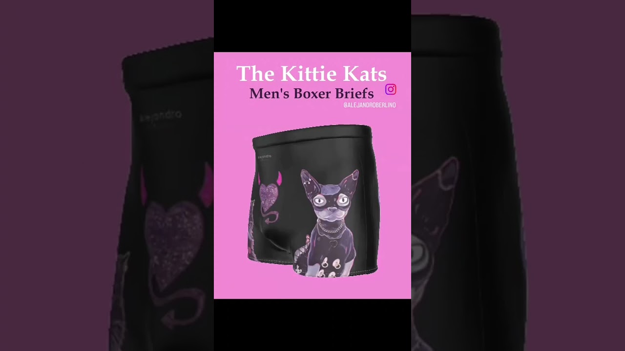 Kittie Kats - men&acute;s boxer briefs - by Alejandro Berlino