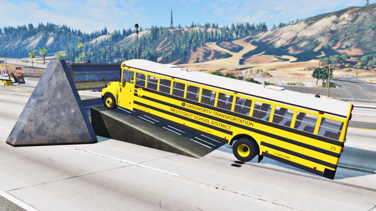 Cars vs Spinning Roller - Beamng Drive