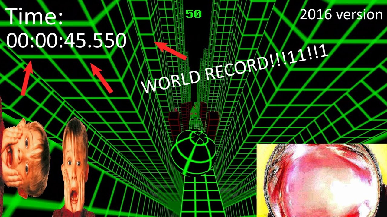 Slope 2016 WORLD RECORD Speedrun to 50 Points in 45s