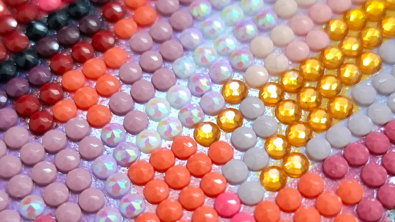 Triple Satisfying and Relaxing ASMR Diamond Painting Art Compilation - No Talking - Real Time