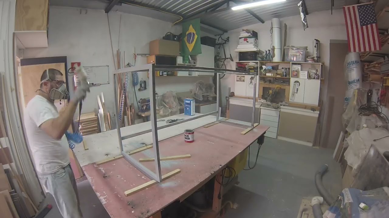 Móvel industrial ( MDF e Metalon ).