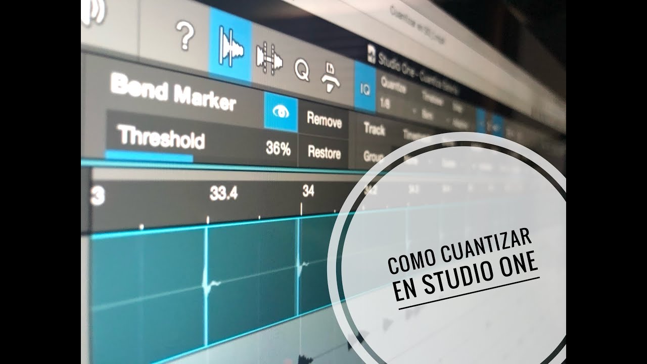 Como cuantizar batería en Studio One (Beat detective)
