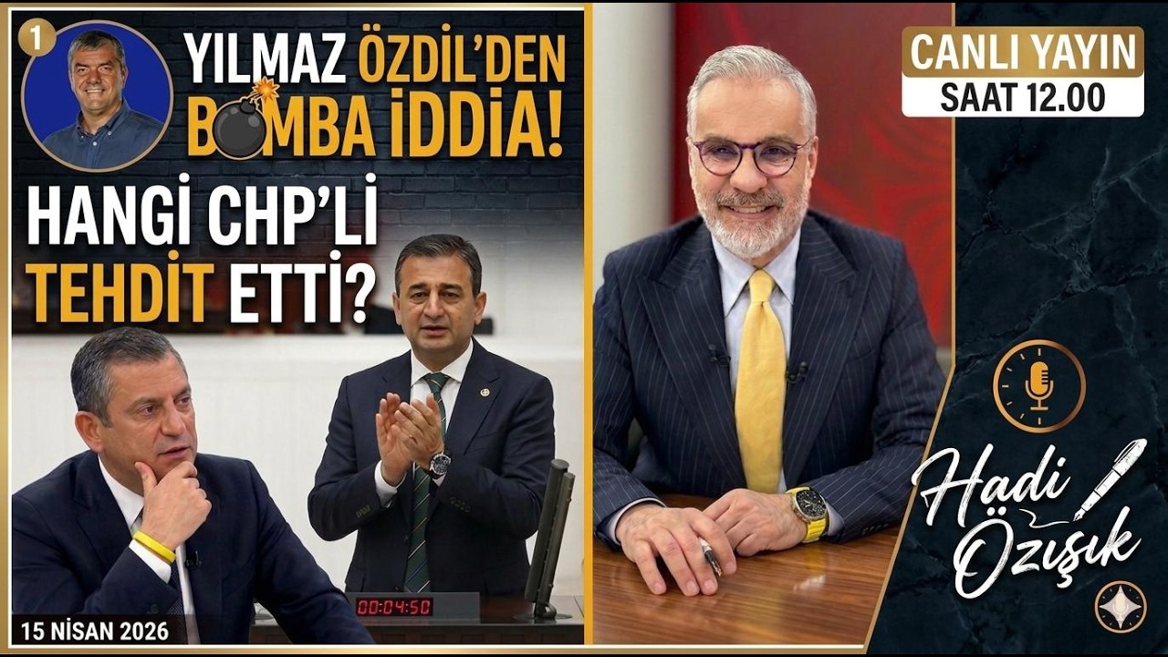 Yılmaz &Ouml;zdil'den Bomba İddia! Hangi CHP'li Tehdit Etti?