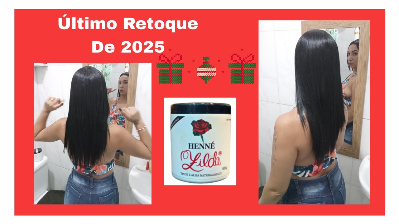  Retoque De Raiz Com Henn&egrave; Zilda 🌹 P&oacute; Preto Forte / &Uacute;ltimo Retoque Do Ano