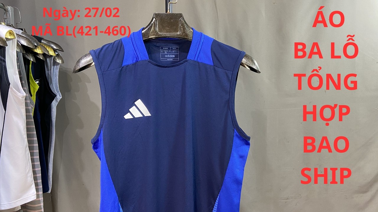 (NGÀY 27/02/2026) Áo ba lỗ tổng hợp Hiệu NIKE, ADIDAS, UNIQLO, GU....BAO SHIP/THANH LOAN HÀNG THÙNG