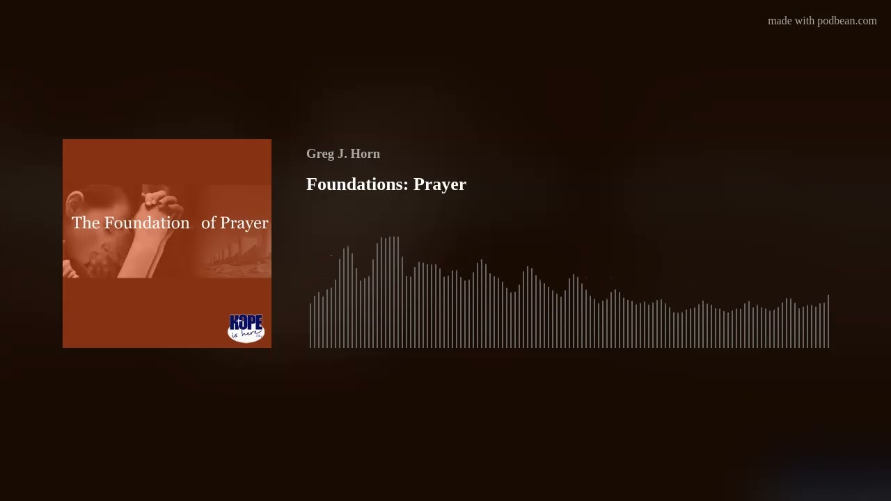 Foundations: Prayer