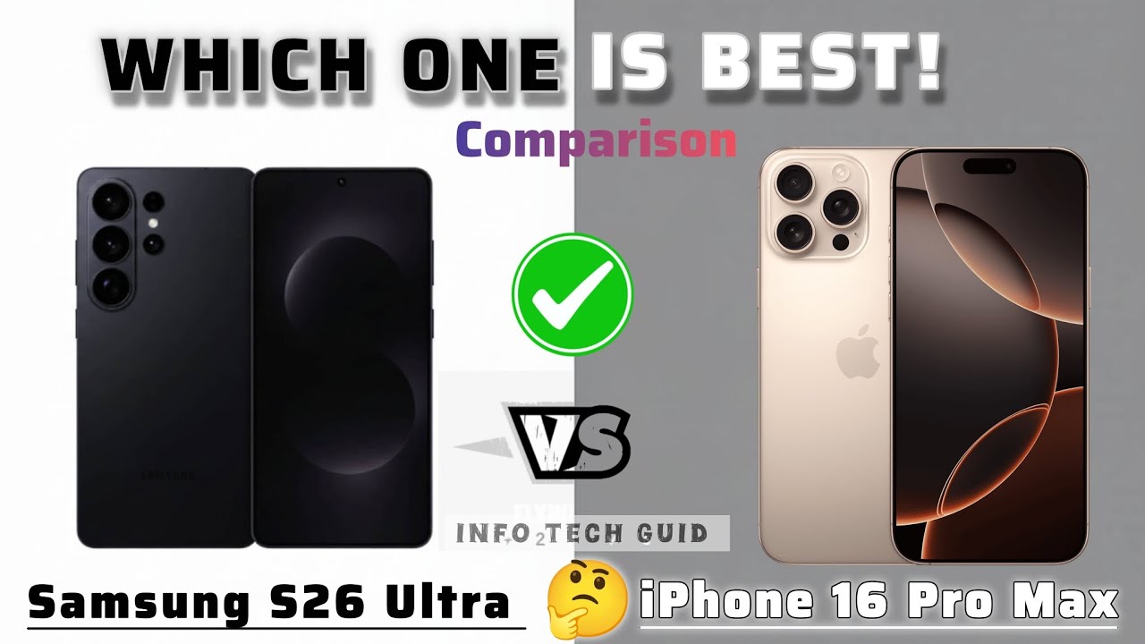 Samsung Galaxy S26 Ultra vs iPhone 16 Pro Max – Ultimate Flagship Comparison 2026! 🔥#iphone #samsung
