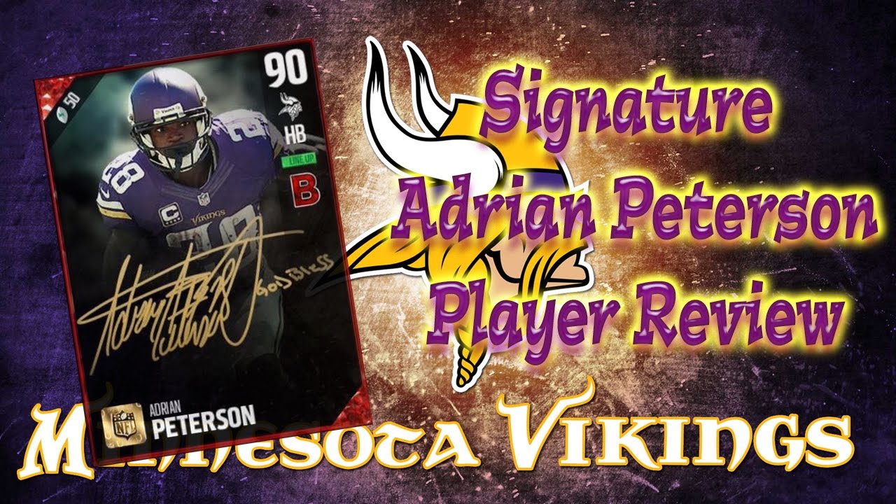 Signature Adrian Peterson | Player Review | Madden 17 Ultimate Team