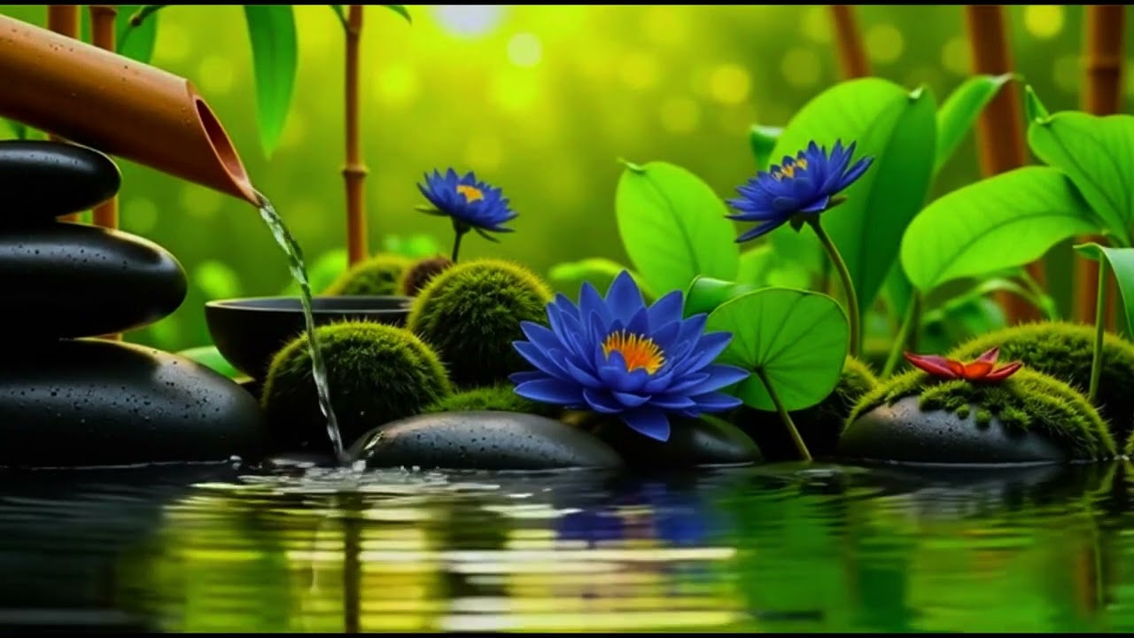Beautiful  Waterfall 🌿   Relaxing Healing Sound For Deep Sleep, Meditation & Stress Relief