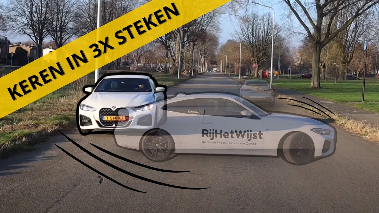 Keren door middel van steken | CBR Praktijkexamen!