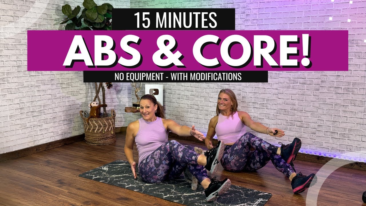 At home ABS & CORE Workout - without equipment - ONLY 15 MIN