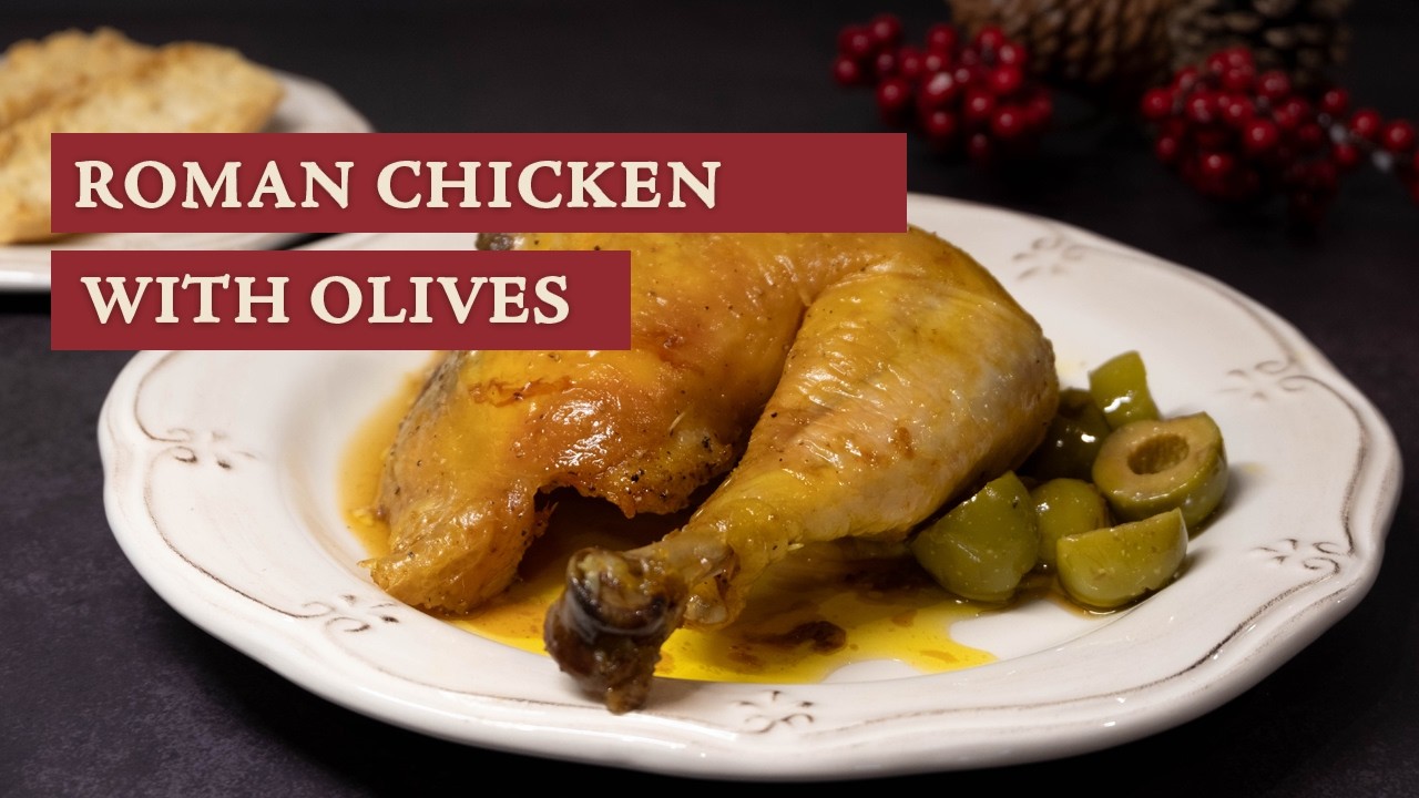 Chicken with Olives. An Old Mediterranean Recipe