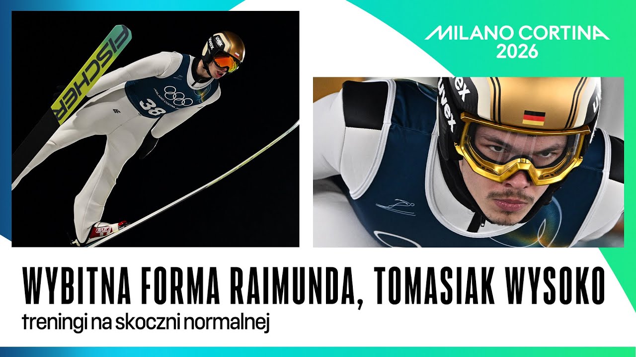Świetne skoki treningowe Tomasiaka, równy Wąsek. Raimund i Lindvik najlepsi #milanocortina2026