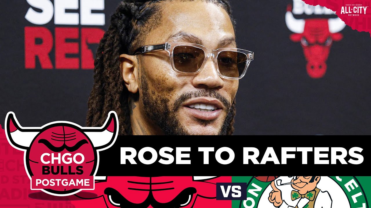 BULLS POSTGAME: Derrick Rose Jersey Retirement & Kevin Huerter Hits GAME-WINNER vs Celtics!