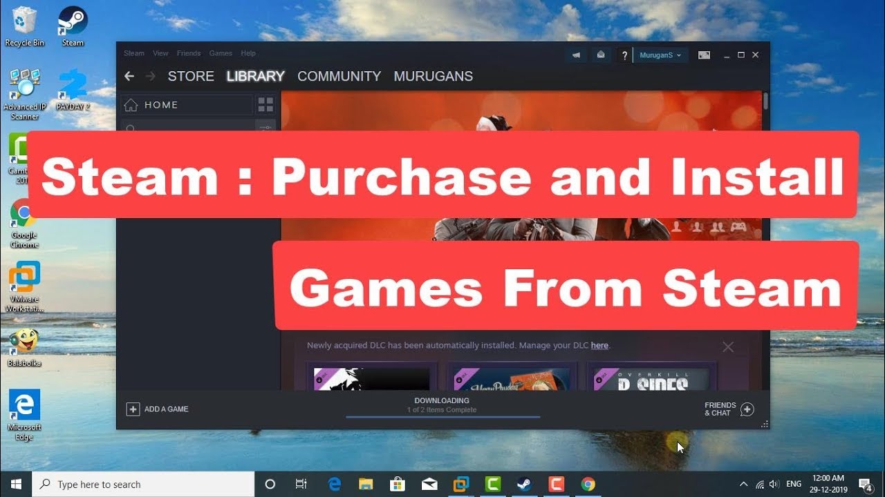 Steam : Purchase and Install Games From Steam [Tutorial]