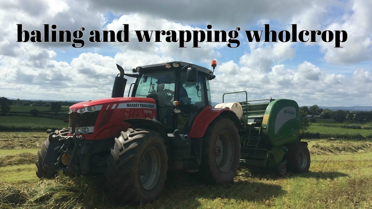 McGinley agri Contractors-baling wholecrop 2017