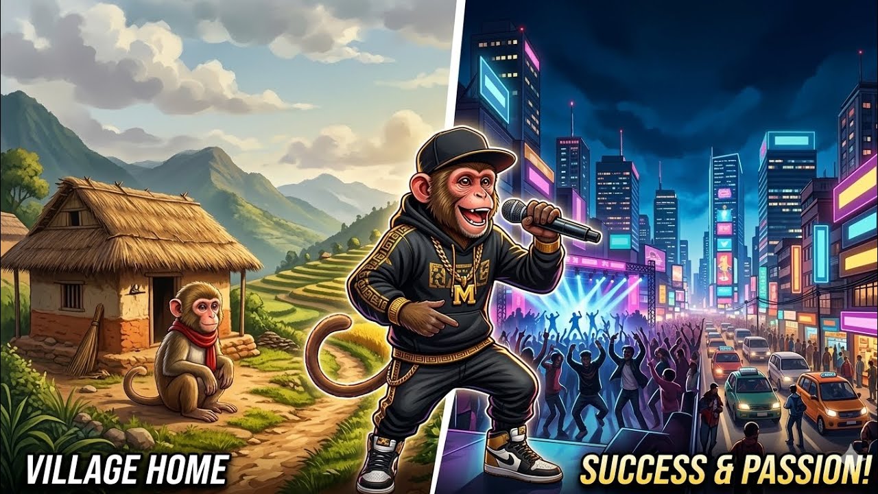 Jhupro Dekhi Sahar Samma: Monkey ko Rap Yatra 🐒🎤