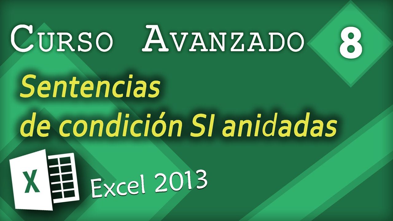 Sentencias de condición SI anidadas | Excel 2013 Curso Avanzado #8