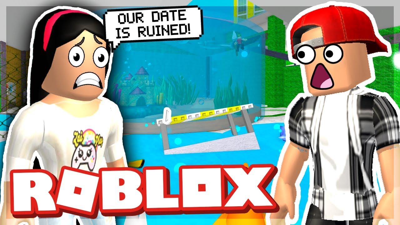 НАШЕ РОМАНТИЧЕСКОЕ СВИДАНИЕ БЫЛО РАЗРУШЕНО! - ROBLOX ESCAPE THE AQUARIUM OBBY