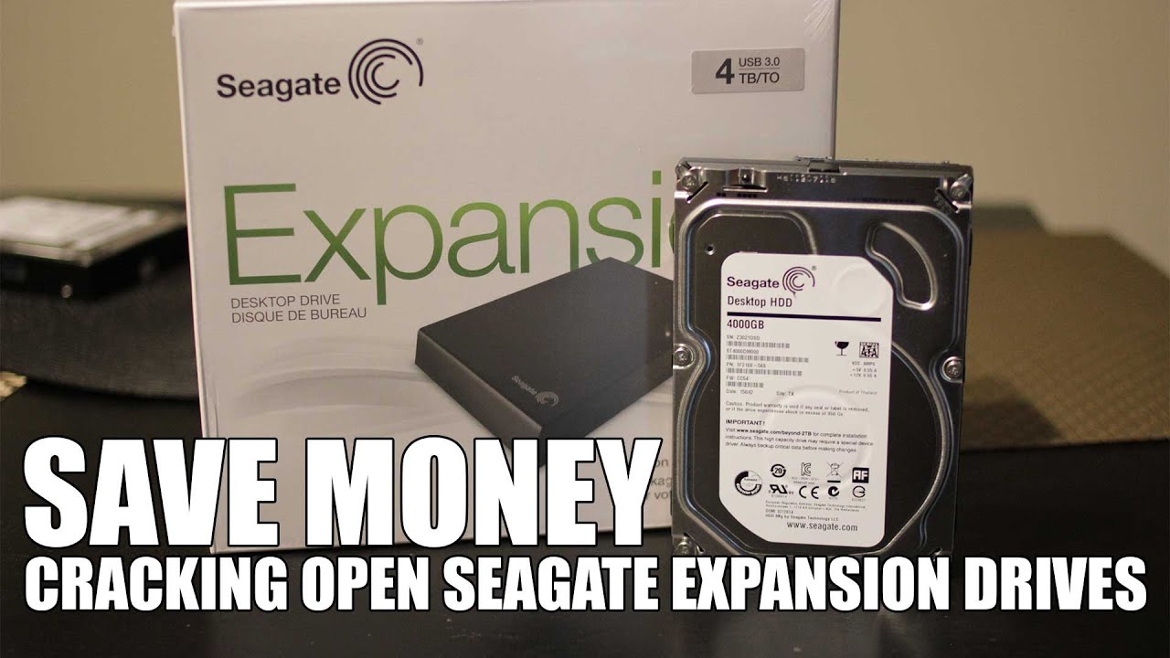 Save money cracking open / disassemble seagate expansion drive 4tb