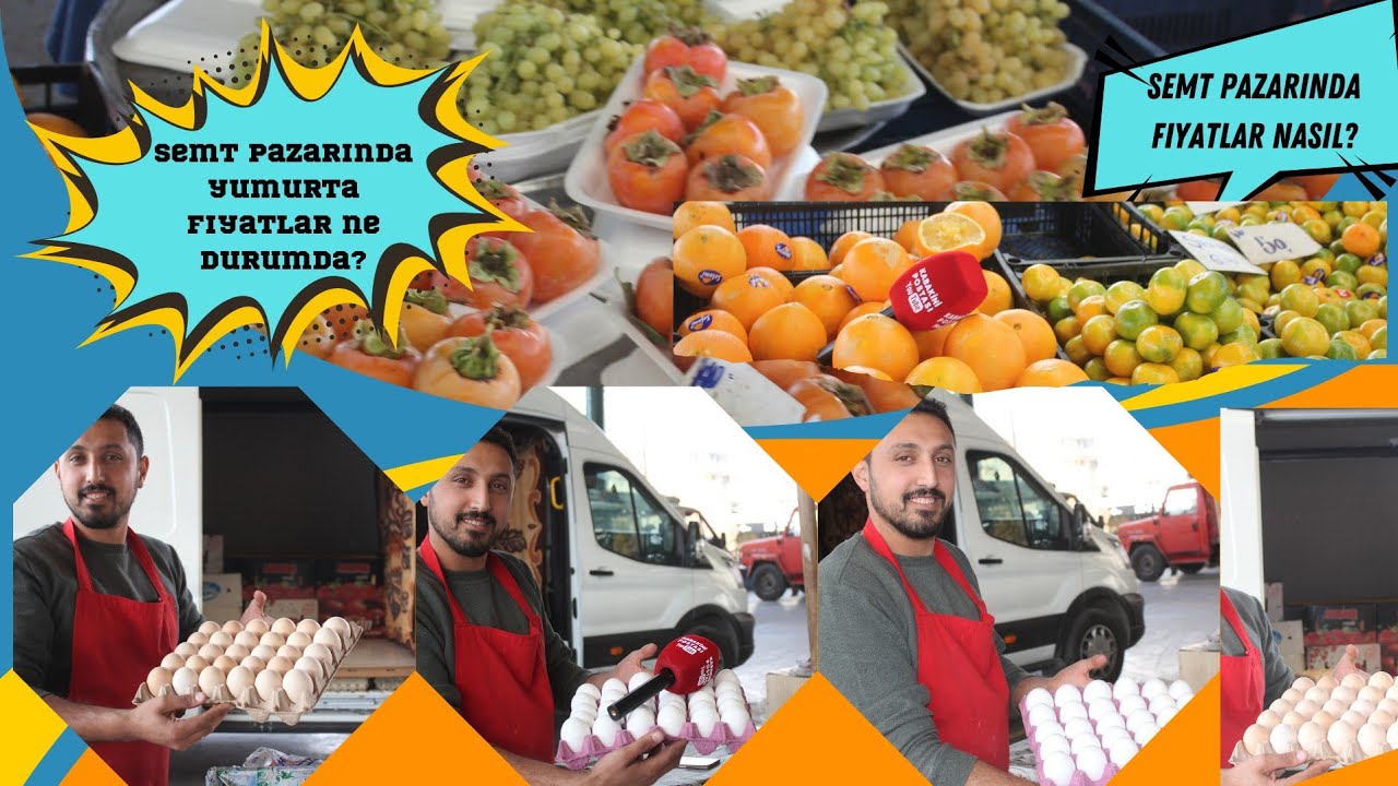 Çankaya Aşağıayrancı Semt pazarında Yumurta ve sebze meyve fiyatlar ne durumda? #YUMRTA #ELMA