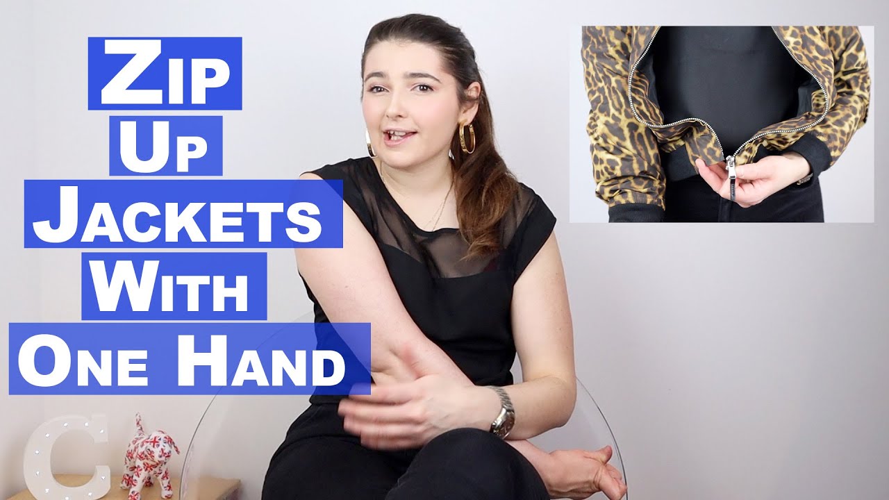How to zip up jackets with One Hand