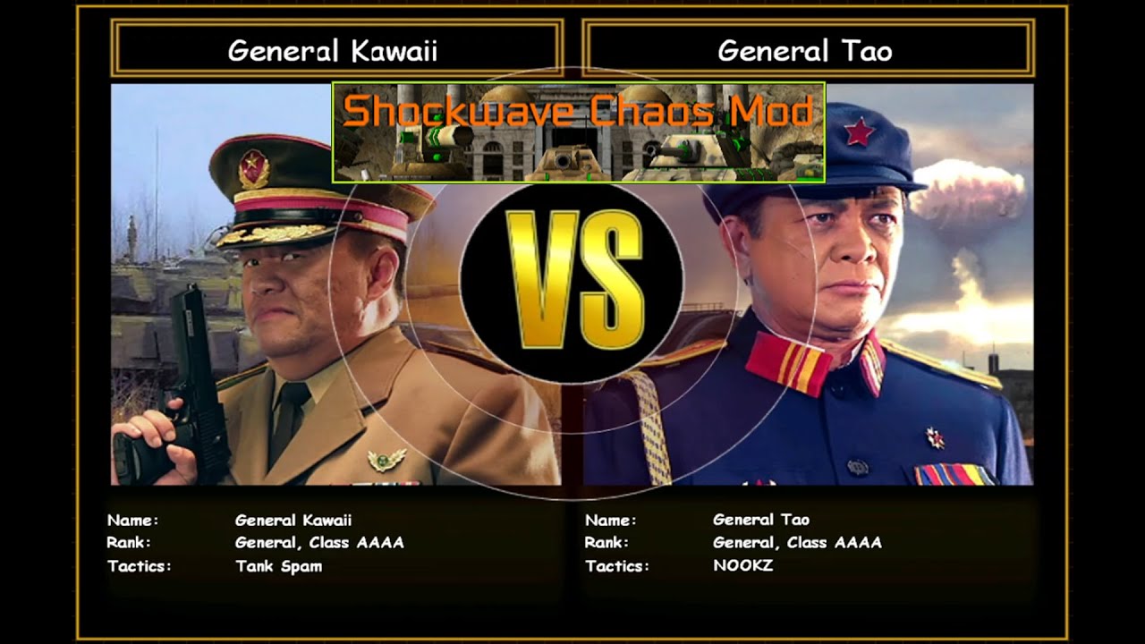 C&C Generals Shockwave Chaos GC China Matryoshka-Tank VS China Radiation | Hard
