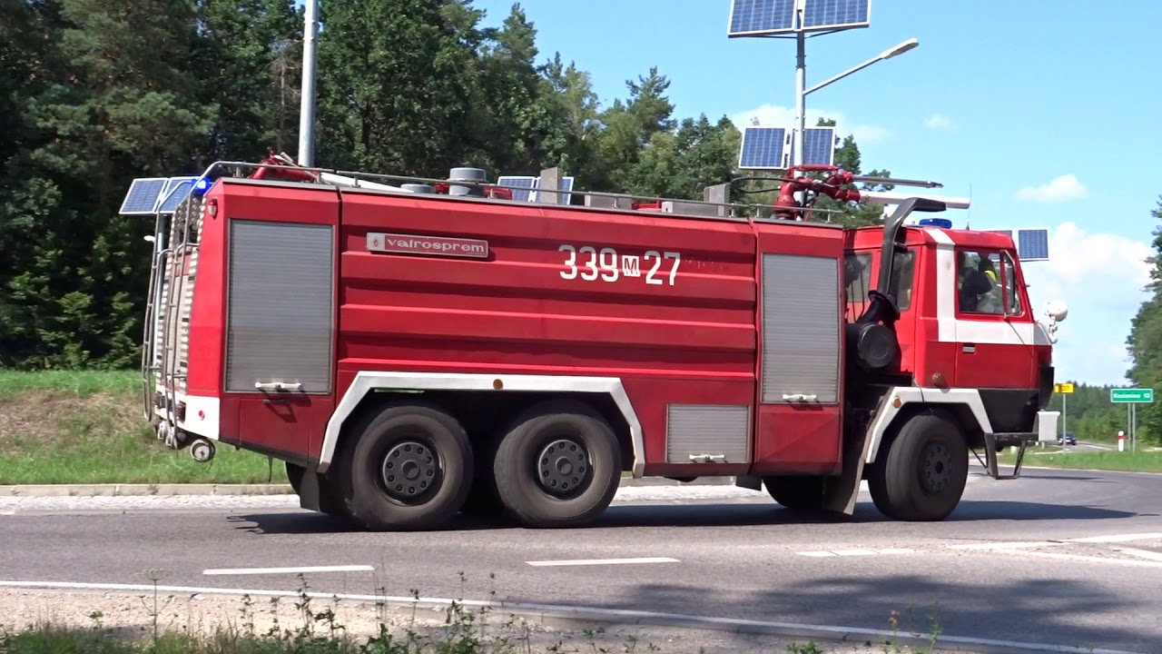 Alarmowo do pożaru lasu - 339[M]27 GCBA 11/45 Tatra 815/Vatrosprem - OSP Jedlnia