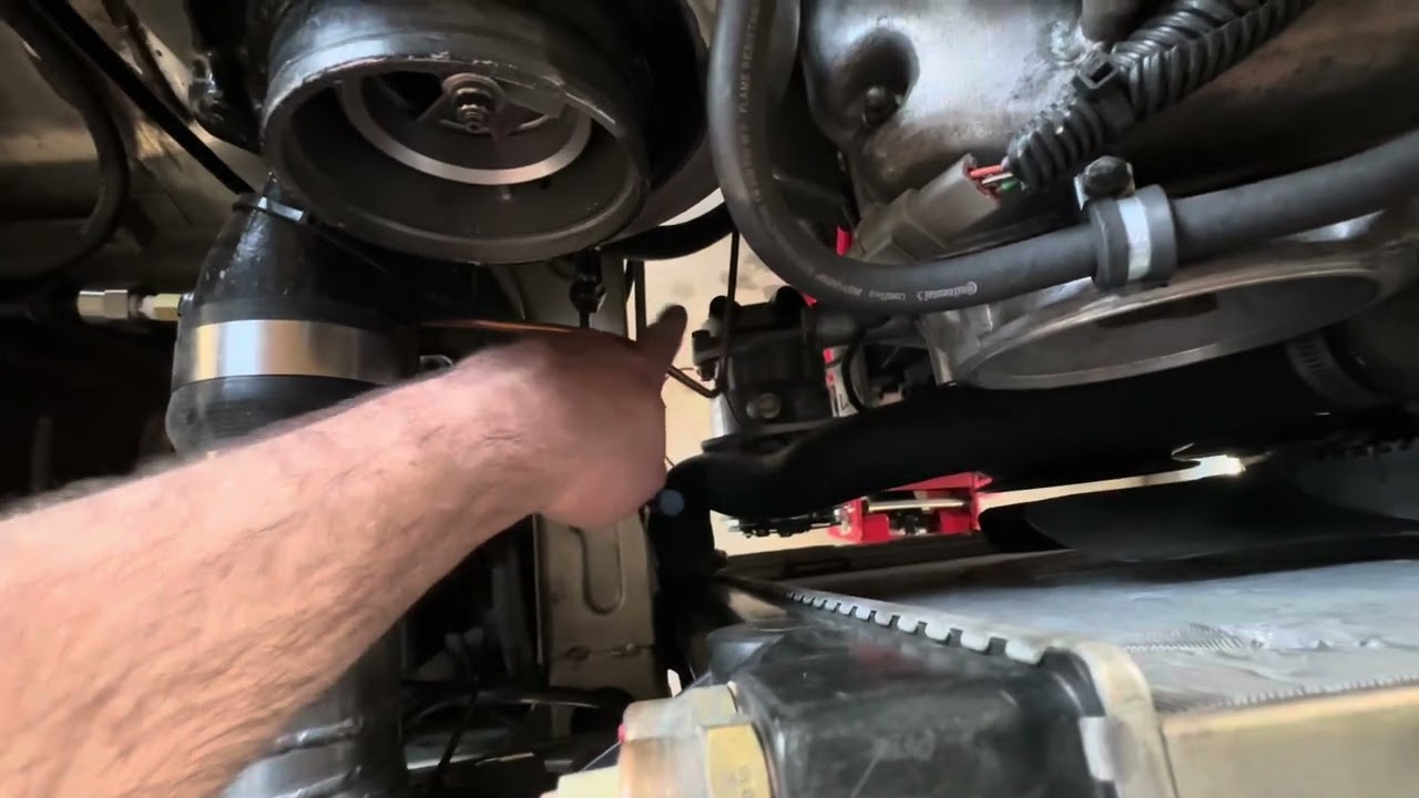 Turbo BMW E28 AC Condenser Install with Intercooler