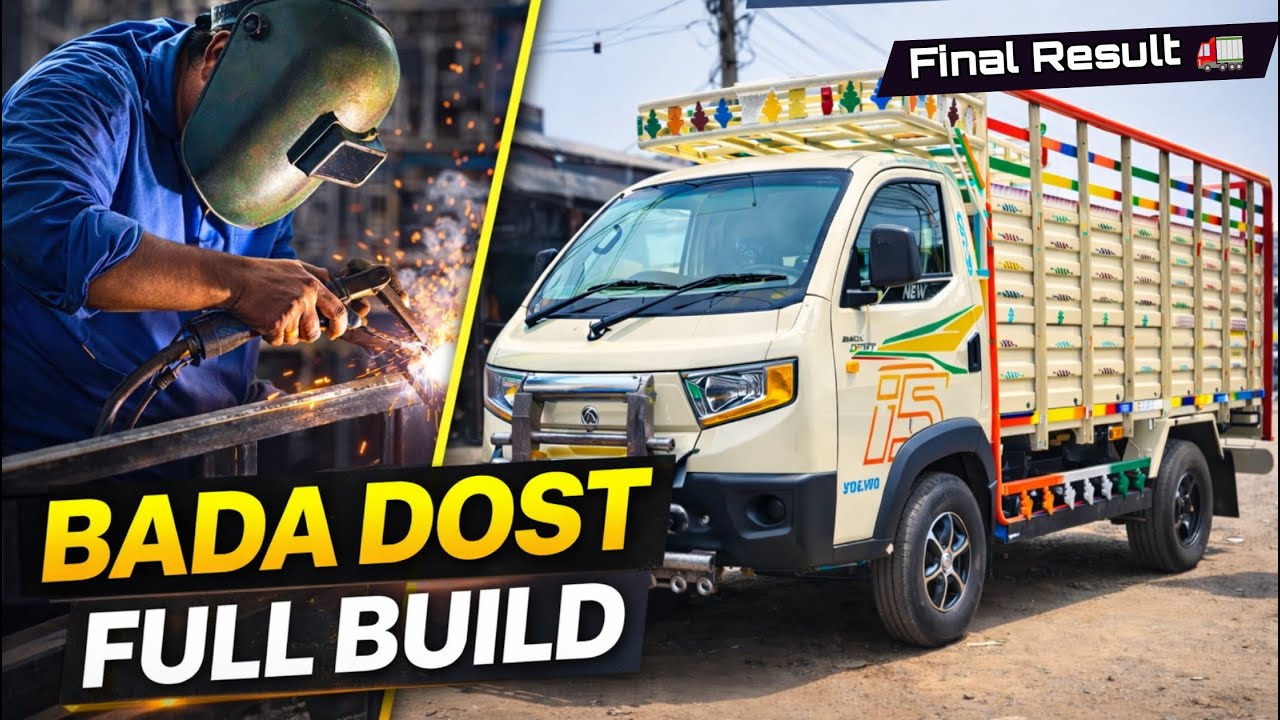 BADA DOST Truck Body Welding Full Process | Final Result 🚛🔥 #badadost #truckbody  #weldingwork