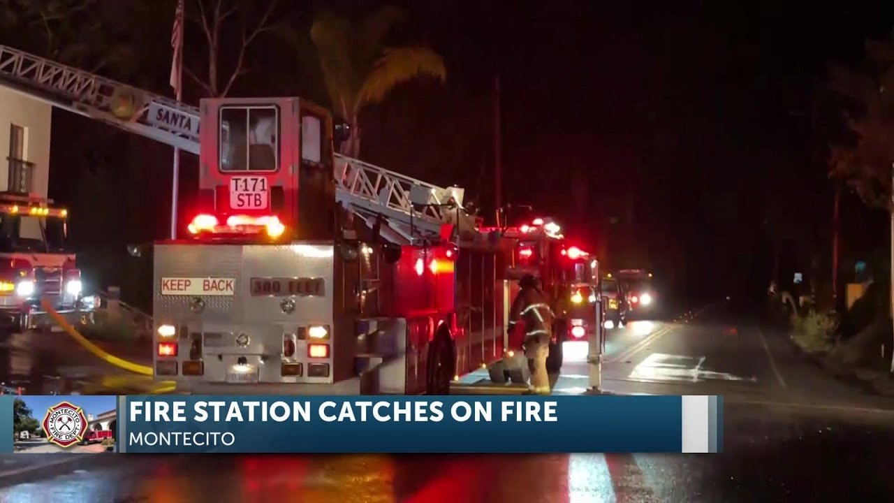 Firefighters extinguish fire at Montecito Fire Station