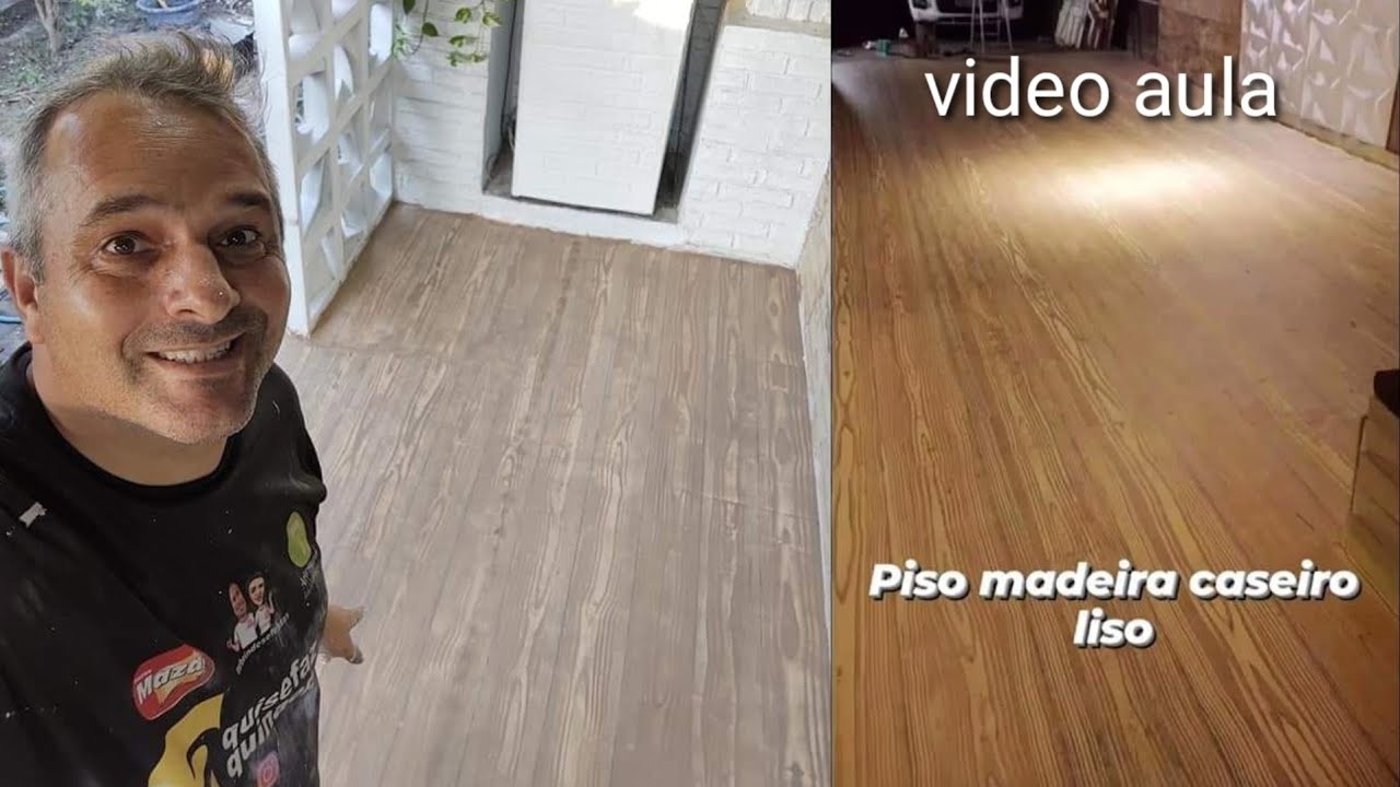 PARECE PISO MAIS NÃO É -  EFEITO MADEIRA LISO FAÇA SEU PISO EFEITO MADEIRA ISSO VAI VIRALIZAR