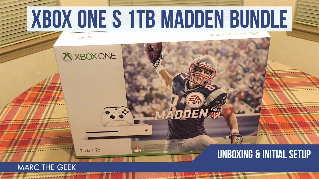 Xbox One S 1TB Madden Bundle & Initial Setup