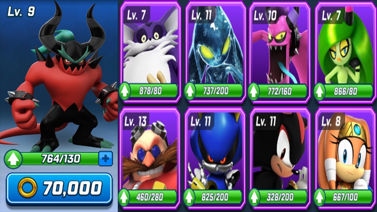 Sonic Forces Speed Battle - Use All 9 Super Rare Characters - Android Gameplay ( Zavok, Dr. Eggman)