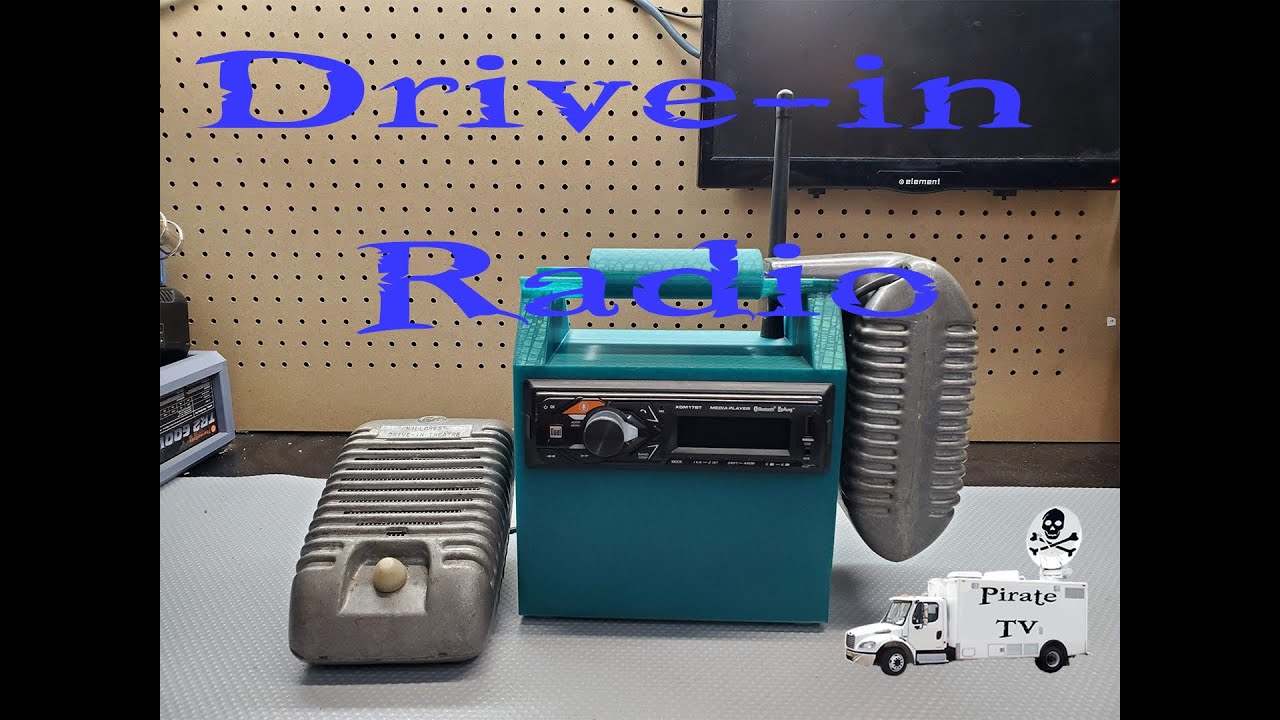 How to build a Drive-in Radio. with real drive-in speakers