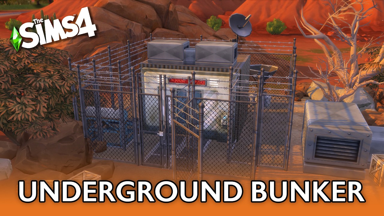 Post-Apocalyptic Underground Bunker | The Sims 4 Speed Build | No CC