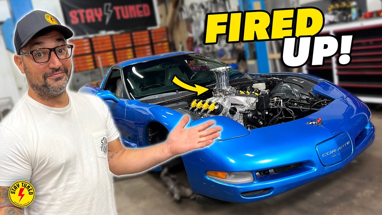 Trashed C5 Corvette Reborn With A 500 Horsepower Cheap LS1 Engine! -FIRST FIRE UP!