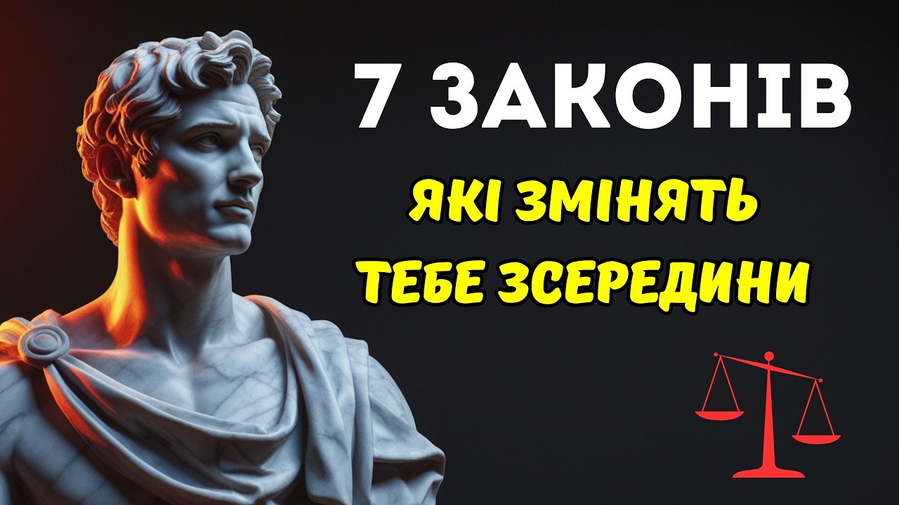7 ЗАКОНІВ, ЯКІ ЗМІНЯТЬ ТЕБЕ ЗСЕРЕДИНИ | Стоїцизм для сильних людей