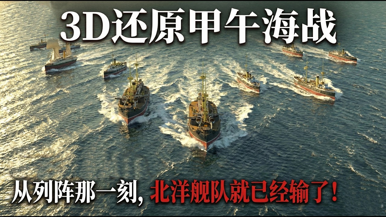 3D还原甲午海战：从列阵那一刻，北洋舰队就已经输了！