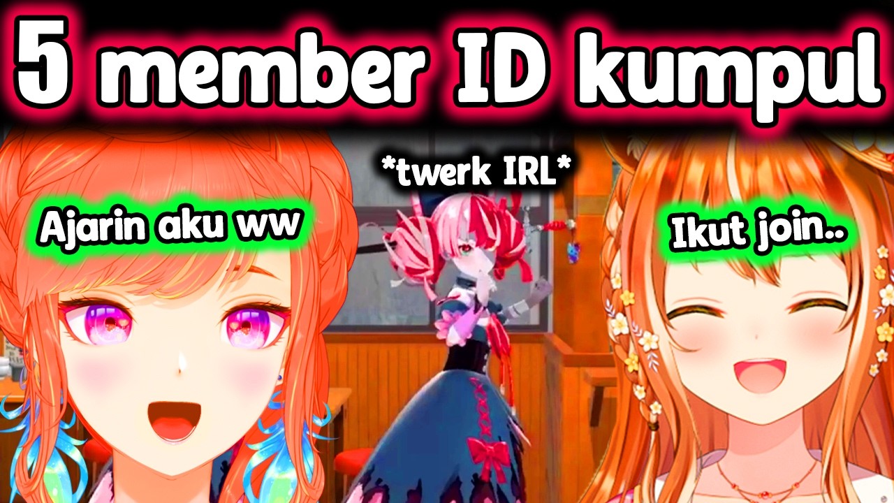 Участники ID собрались в KIARA'S Place, Олли демонстрирует свой тверк ww..【Hololive】