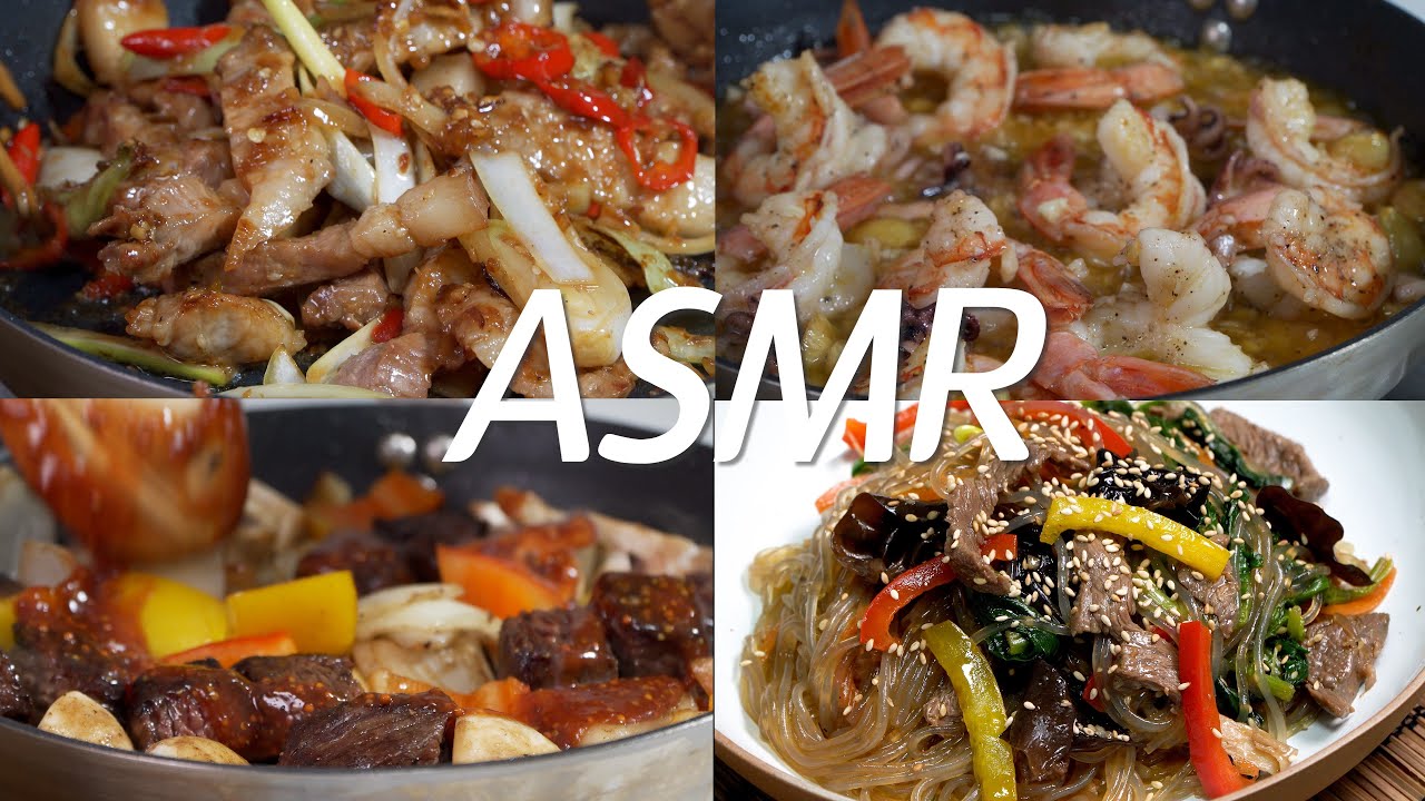 마음이 편안해지는 주방 소리🍳ASMR Cooking Sound - 볶음요리