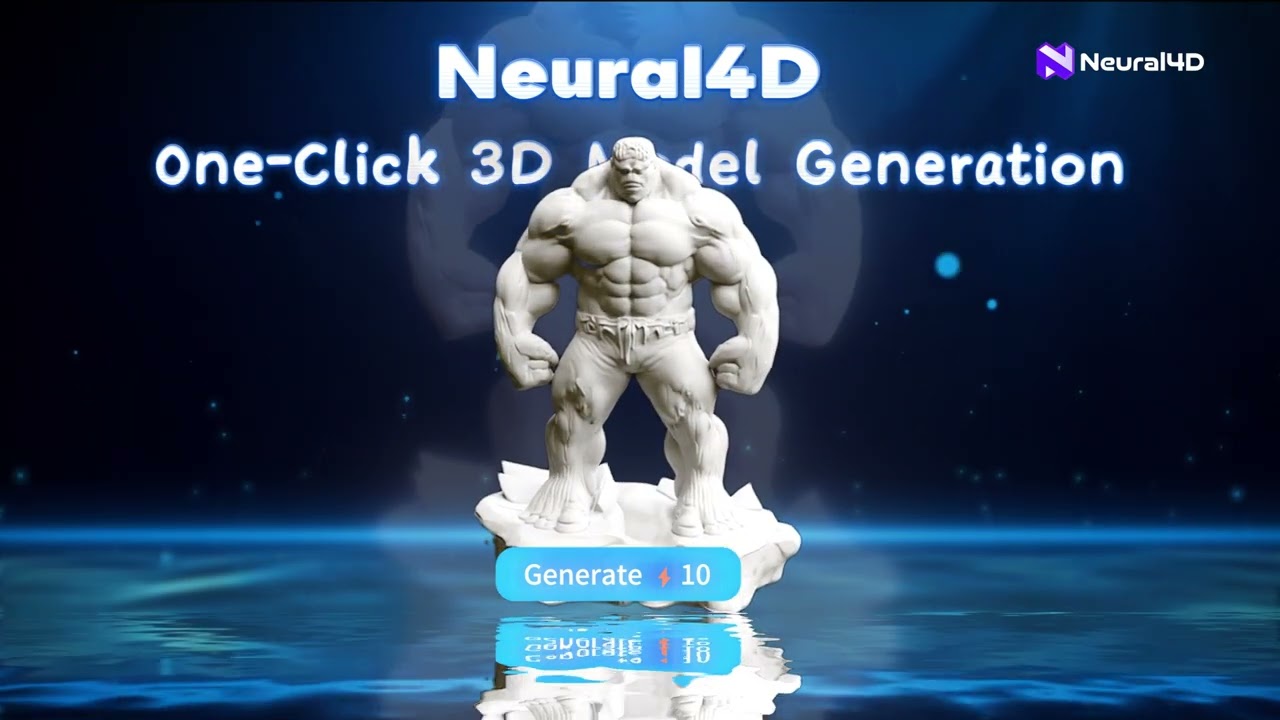 One-Click 3D Model Generation with Neural4D