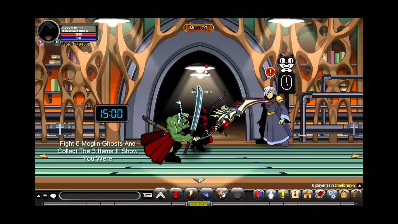 AQW /Join Timelibrary Walkthrough